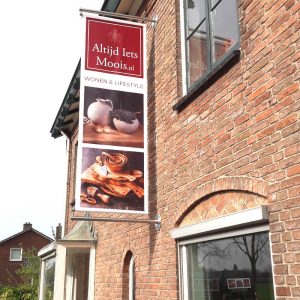 Reclame banner gevel voor uw logo of bedrijfsnaam