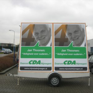 reclame aanhanger
