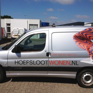 Beletteren Bedrijfsauto - Hoefsloot Wonen